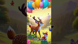 ABC Song with Balloons and Animals Nursery Rhyme [upl. by Aria594]