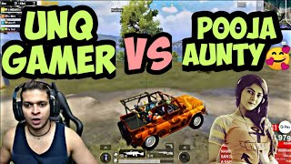 Unq gamer vs Pooja akka😅🔥 latest fight 🔥 Support him ❤️UNQ VS POOJA GAMING punjusquad unqpower [upl. by Nnairrek]