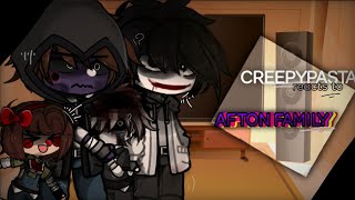 fnaf   CREEPYPASTA reacts to AFTON FAMILY  24 [upl. by Estrellita]