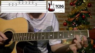 Como Tocar Canciones de Navidad y Villancicos en Guitarra Acústica Deck The Halls Completo TCDG [upl. by Stavro]