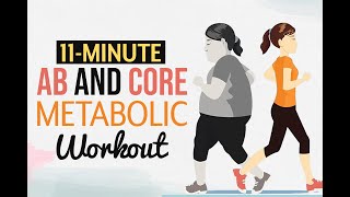 11Minute Ab and Core Metabolic Workout [upl. by Moshell437]