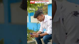 PAUSE CHALLENGE GONNA Wrong way comedy funny shorts [upl. by Nyledam]