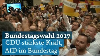 Bundestagswahl 2017 CDUCSU gewinnt mit Angela Merkel die Wahl [upl. by Oirifrop]