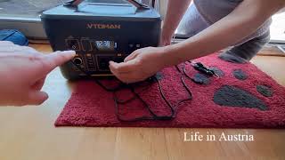 VTOMAN Power Station TEST mit Solarpanel VS400 im test [upl. by Thebazile959]