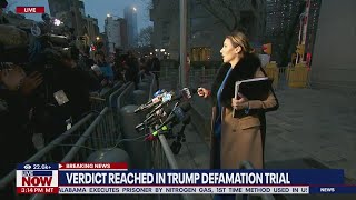 Verdict reached in Trump defamation trial [upl. by Ariak]