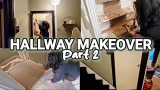 Hallway Transformation Pt 2 diy paintwithme homedecor motivation [upl. by Eemaj80]