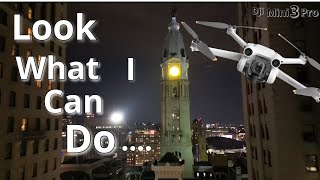 Stunning DJI Mini 3 Pro Low Light Flight Down Broad Street in Philadelphia Must See [upl. by Diver]