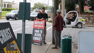 Street Evangelism in Morganton NC [upl. by Hedwiga]