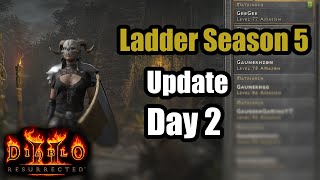 Blade Fury Assassin Season 5 Ladder Update Day 2  Diablo 2 Resurrected [upl. by Aneet124]