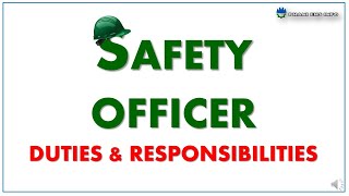 Safety officer responsibilities [upl. by Aldwon]