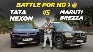 Tata Nexon vs Maruti Suzuki Brezza comparison Which one is best compact SUV  Times Drive English [upl. by Ecerahs863]