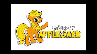 How to draw APPLEJACK [upl. by Eliza]