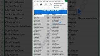 Enhance Your Data Color Alternate Rows 🎨 [upl. by Nevaeh]