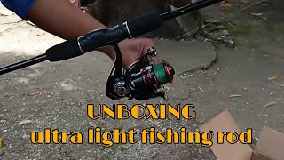 UNBOXING ultra light fishing rod 21m two section [upl. by Acissehc]