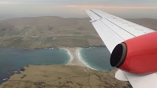 Stunning Crosswind Approach at Sumburgh  Loganair Saab 340 Landing [upl. by Notsej399]