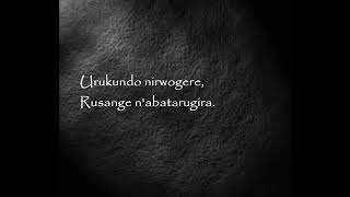 Urukundo nirwogere lyrics Sipriyani Rugamba amp Amasimbi nAmakombe Rwanda 1986360p [upl. by Ahseya]