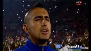 Chile Clasificatorias Brasil14 Himno Nacional 11062013 [upl. by Lothar968]