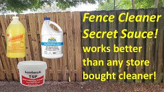 Fence Cleaner SECRET SAUCE Revealed [upl. by Yllut]