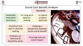 Social cost benefit analysis meaning and rationale BSE [upl. by Maddeu]