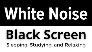 Smooth White Noise Black Screen ⚪⬛ Soothing Sounds for Sleeping Studying and Relaxing [upl. by Notrom]