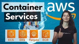 Containers on AWS Overview ECS  EKS  Fargate  ECR [upl. by Islek]