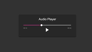 React Audio Player  Part 1 Slider [upl. by Esilegna]