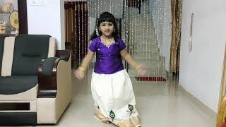 Onam dance  Thiruvavani ravu  kids dance [upl. by Ardolino]