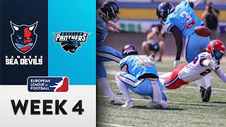 Hamburg Sea Devils  Wroclaw Panthers Highlights  Week 4  Season 2 [upl. by Leiahtan748]