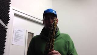 Buescher Aristocrat Big B tenor sax try out [upl. by Nivlak29]