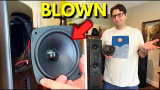 How I Fixed My Blown GoldenEar Towers Speakers  Blown speaker replacement [upl. by Binetta]