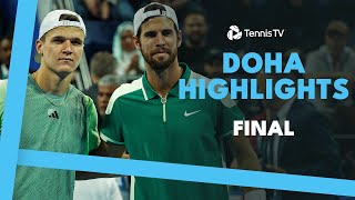 Mensik vs Khachanov For The Falcon Trophy 🏆 Doha 2024 Final Highlights [upl. by Ayar]