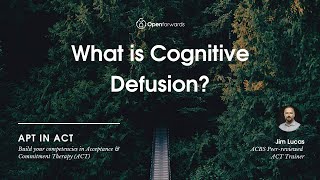 What is Cognitive Defusion in Acceptance and Commitment Therapy [upl. by Ailedo231]