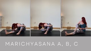 Marichyasana Yoga Pose Tutorial [upl. by Susanetta]