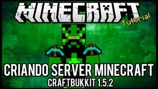 TutorialCriando Server Minecraft 152 Craftbukkit [upl. by Aizirk265]