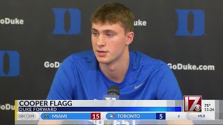 Duke phenom Cooper Flagg taking preseason hype in stride [upl. by Connor]