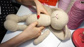 PolushkaBunny How to sew legs and arms on the body [upl. by Astor]