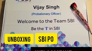 SBI PO Welcome Kit Unboxing  🤩🤩💙 sbipowelcomekit unboxingvideo sbi sbiwelcomekit [upl. by Short]