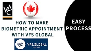 How to Book a Biometric Appointment online for Canada Visa with VFS Global [upl. by Watts]