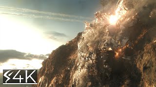 Missile Strike 4K Starks House  Iron Man 3 [upl. by Goodden]