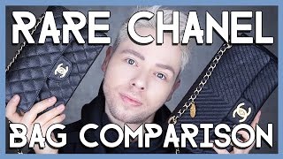 RARE CHANEL BAG COMPARISON  WHAT FITS [upl. by Ecyle]