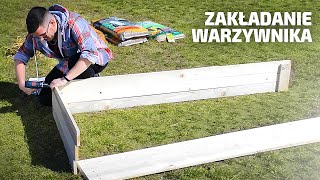 Zakładanie warzywnika  grządki podwyższone DIY [upl. by Aneerbas]