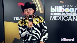 Gerardo Ortiz backstage QampA at the Billboard Mexican Music Awards 2013 [upl. by Adnoyek]