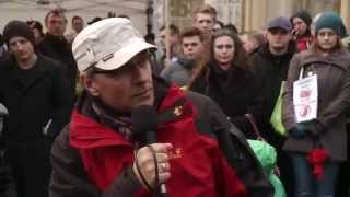 Gewaltforscher Rüdiger Lenz Montagsdemo Berlin gegen System Gewalt [upl. by Warton176]