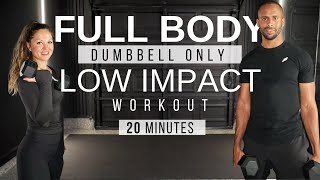 20 Minute FULL BODY dumbbell workout [upl. by Ahseeyt]