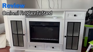 Fireplace Tv Stand Review  Oneinmil Fireplace TV Stand for TVs up to 65 Inch [upl. by Lanfri]