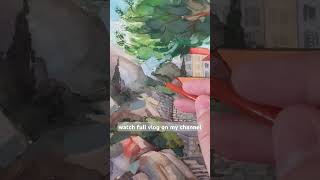 New art vlog is already on my channel dubrovnik croatia art artvlog painting watercolor nomad [upl. by Neirbo]