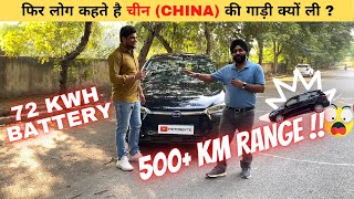 BYD E6 Electric Car with 500KM Range Ownership Review HINDI  Features Price Specs Top Speed [upl. by Illehs]