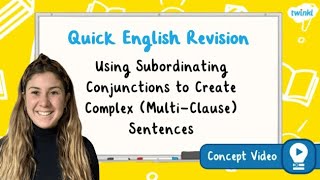 How Do You Use Subordinating Conjunctions  KS2 English Concept for Kids [upl. by Russi]