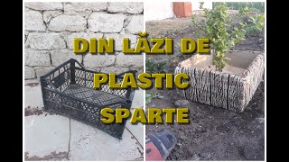 Nu aruncați lăzi sparte de plastic  doityourself cement fence [upl. by Fielding493]