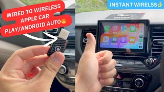 Wired to Wireless CarPlay in Easy Steps🔥😱 [upl. by Nojram216]